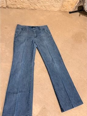 GAP Medium Blue Wide-Leg Flare Jeans